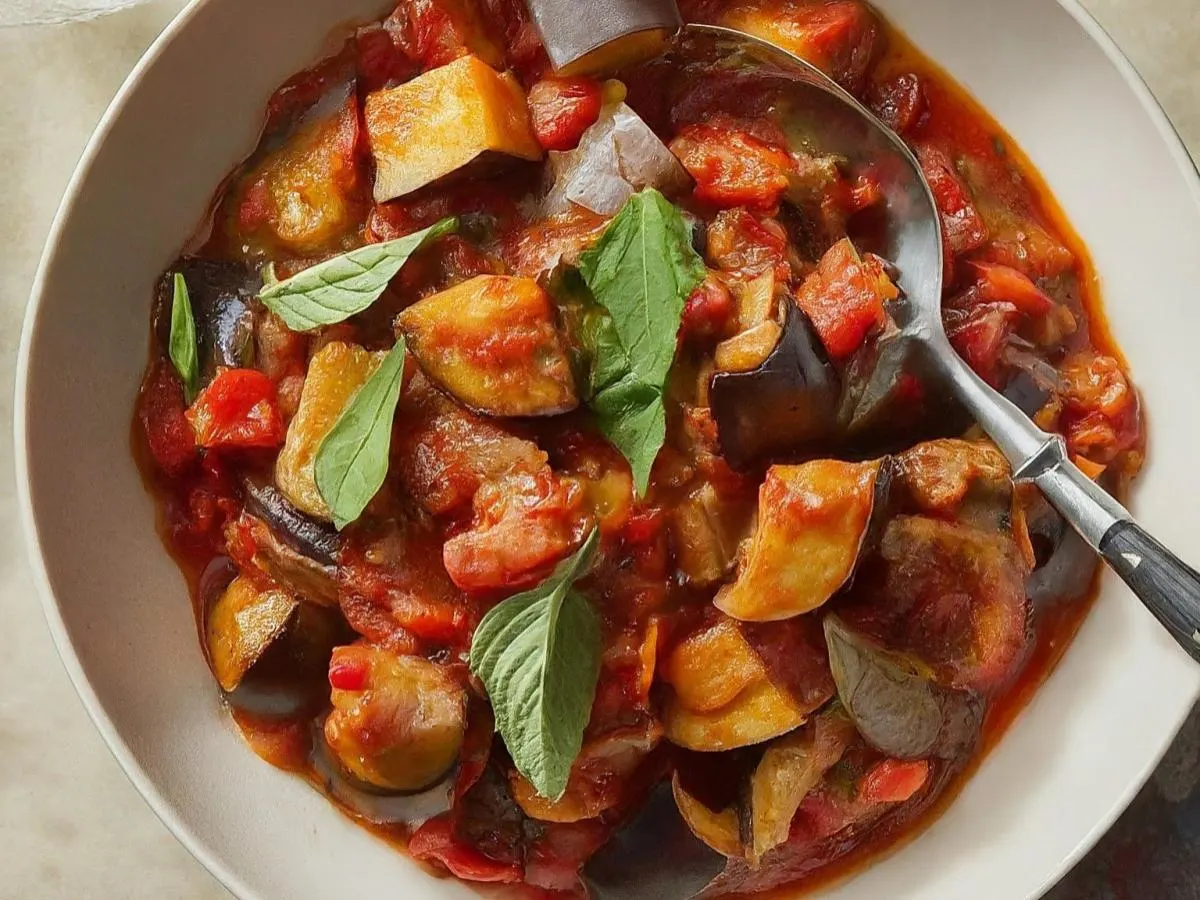 [NO GARLIC] Eggplant Ratatouille Entree