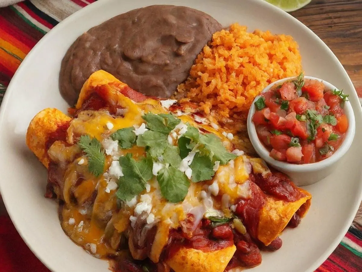 Beef Enchiladas with Chili con Carne