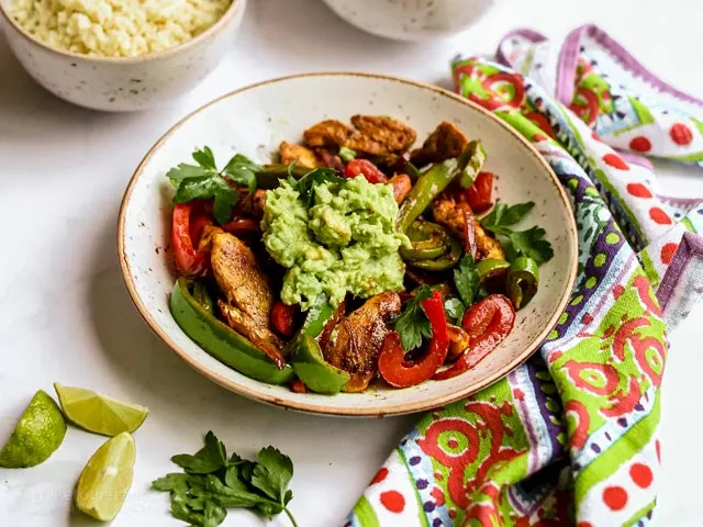 Light Carb Chicken Fajita Bowl Light Carb Chicken Fajita Bowl