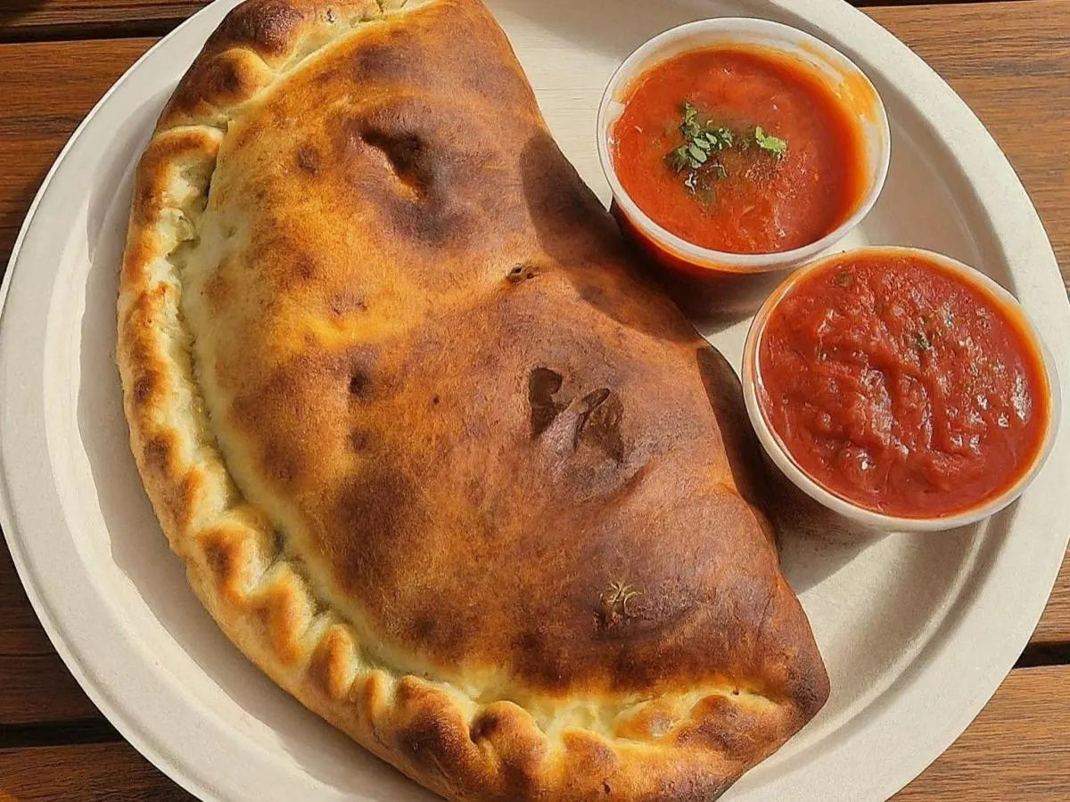 Garlic Chicken Calzone Garlic Chicken Calzone