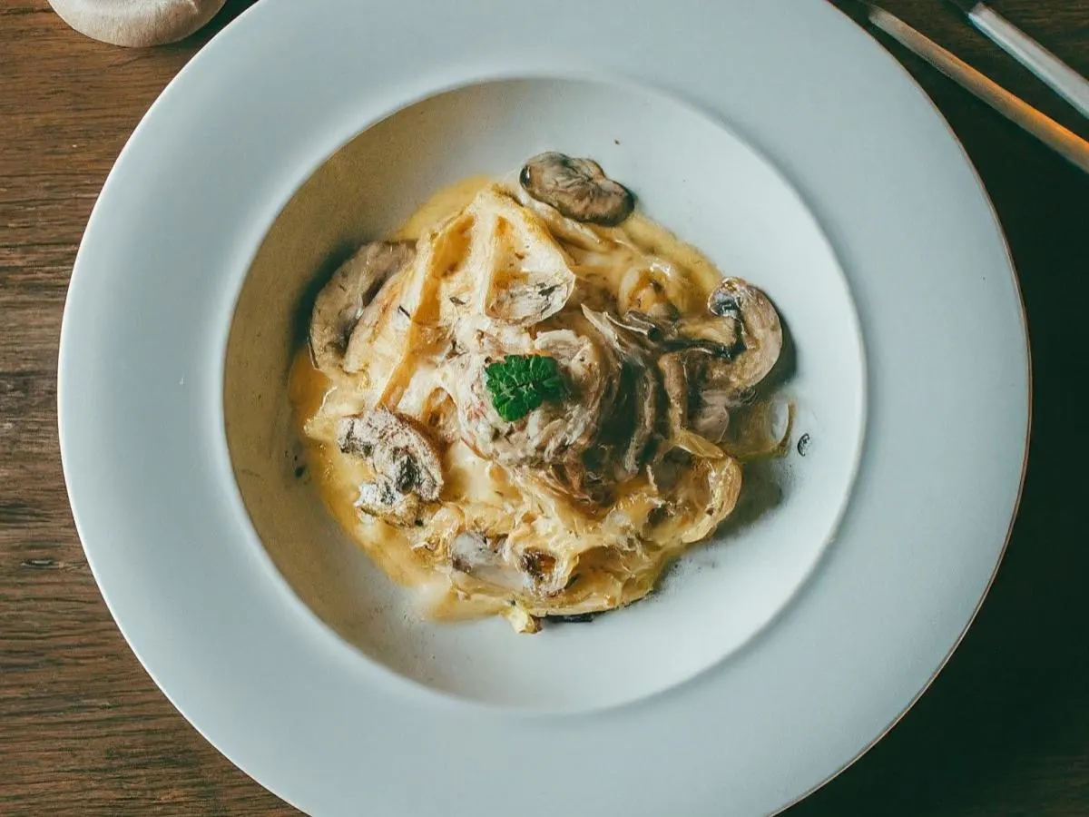 Vegetarian Mushroom Carbonara