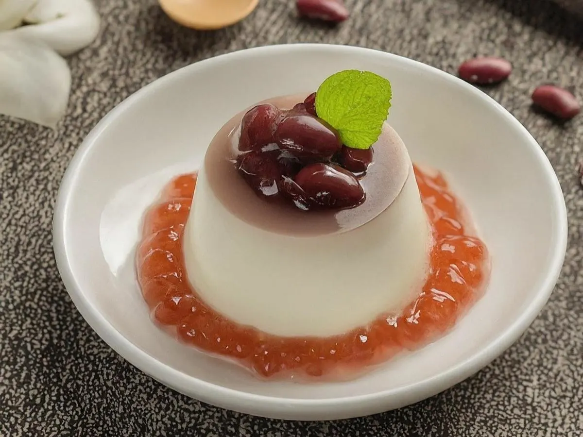 Red Bean and Sago Panna Yotta Red Bean and Sago Panna Yotta