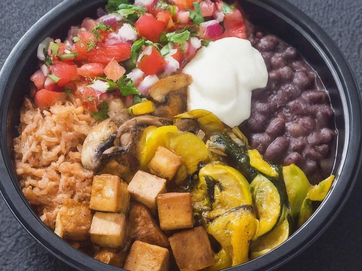 Tofu Veggie Super Burrito Bowl (Vegetarian) Tofu Veggie Super Burrito Bowl (Vegetarian)