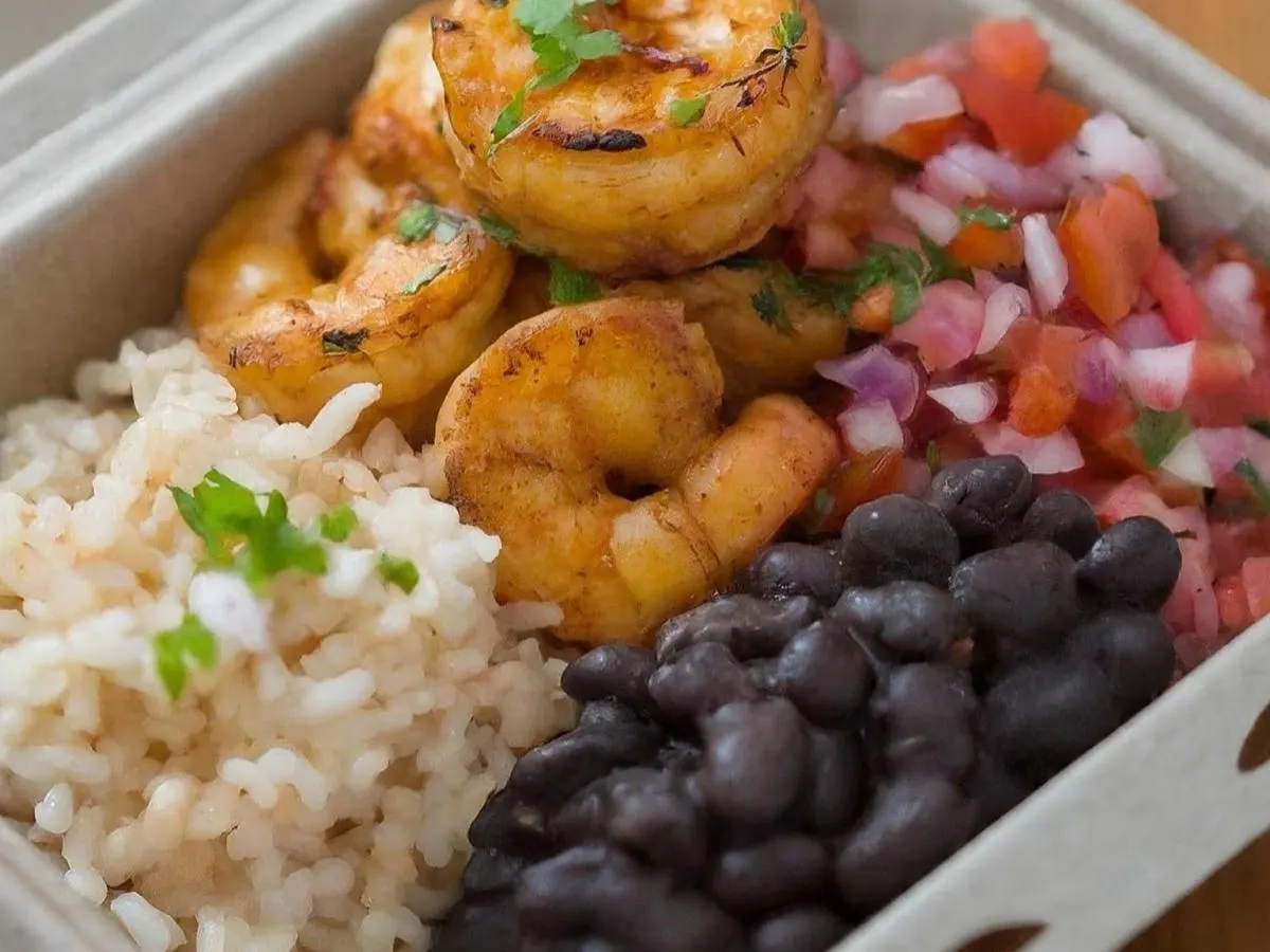 Dairy-Free Shrimp Super Burrito Bowl Dairy-Free Shrimp Super Burrito Bowl