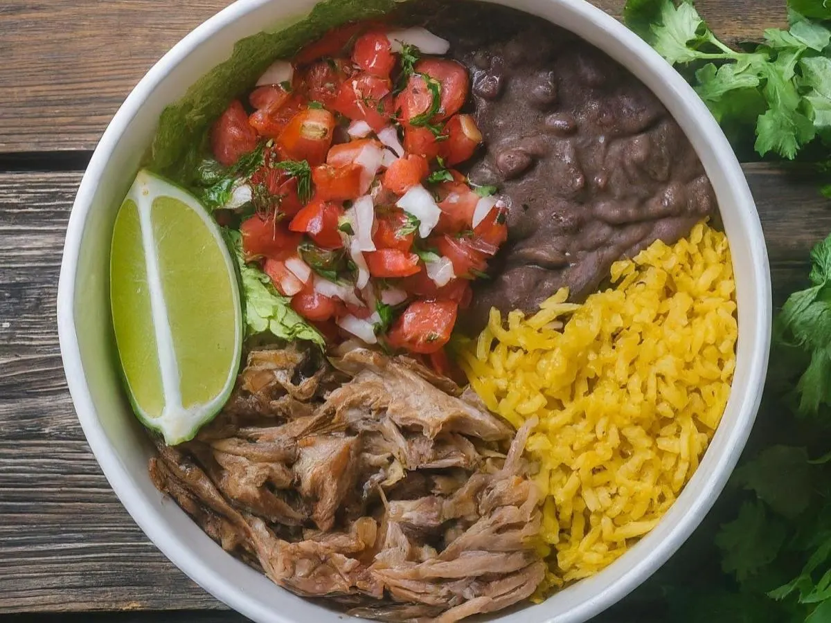 Dairy-Free Carnitas Super Burrito Bowl Dairy-Free Carnitas Super Burrito Bowl