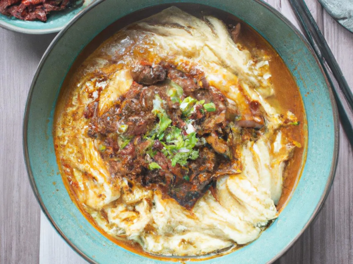 Szechuan Minced Pork Paste Rice Noodle Soup [18 oz]