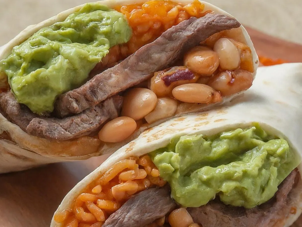 El Popeye Burrito with Side of Hot Salsa El Popeye Burrito with Side of Hot Salsa