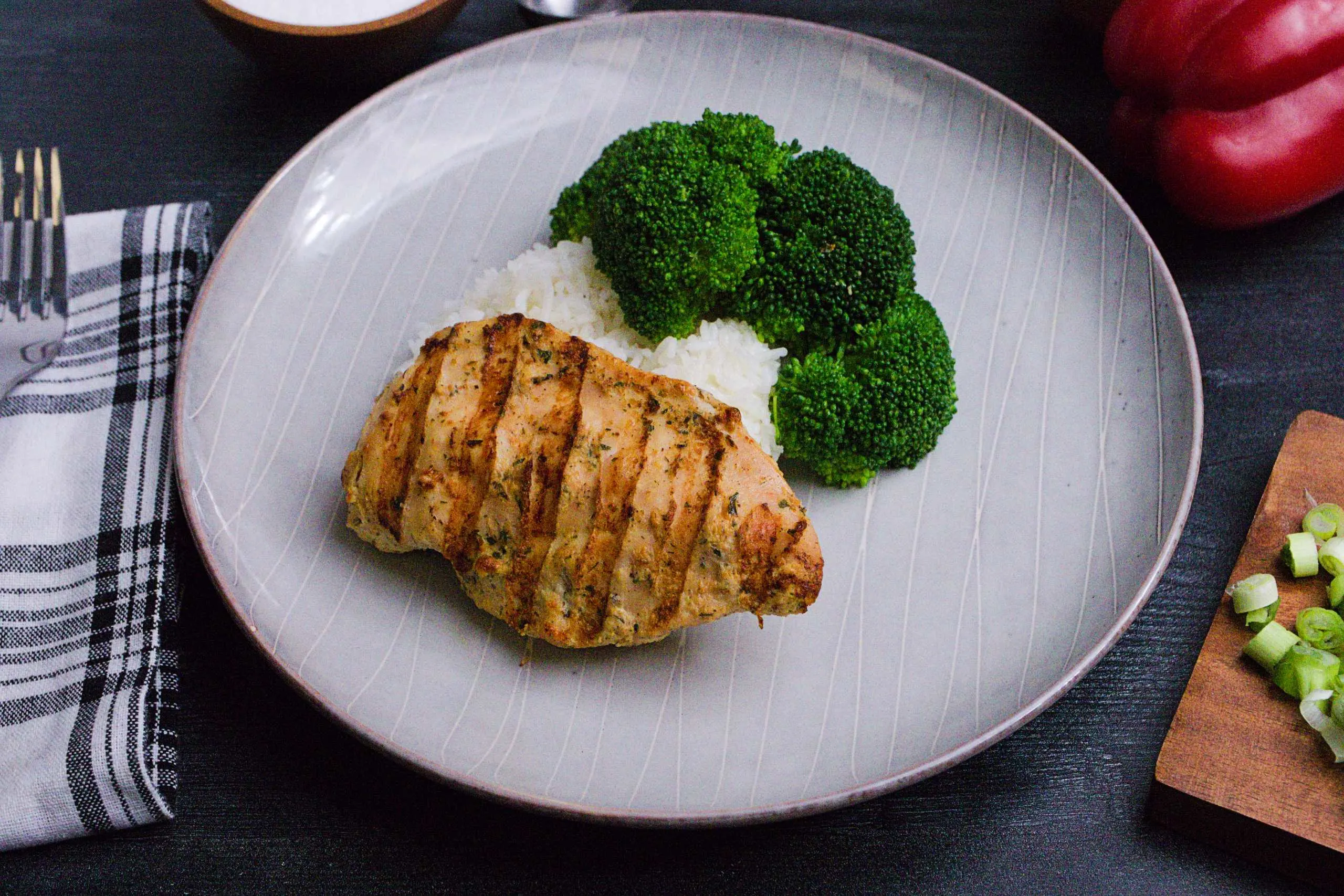 Allergen-Free Grilled Chicken with Jasmine Rice and Broccoli Allergen-Free Grilled Chicken with Jasmine Rice and Broccoli