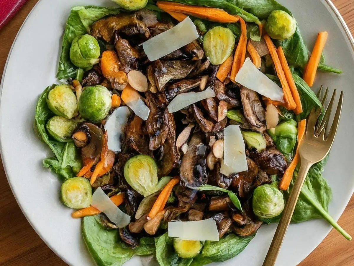 Balsamic Glazed Brussels Sprouts Salad Balsamic Glazed Brussels Sprouts Salad
