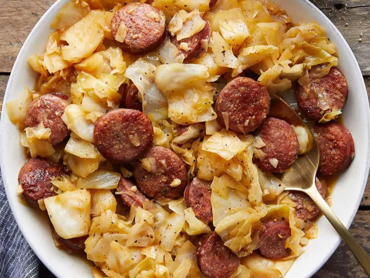 Smoked Sausage & Cabbage Smoked Sausage & Cabbage