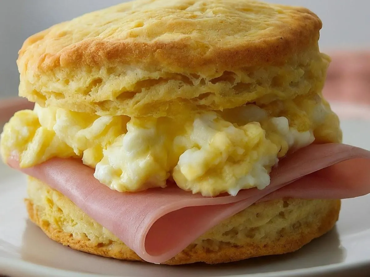 Ham and Egg Biscuit