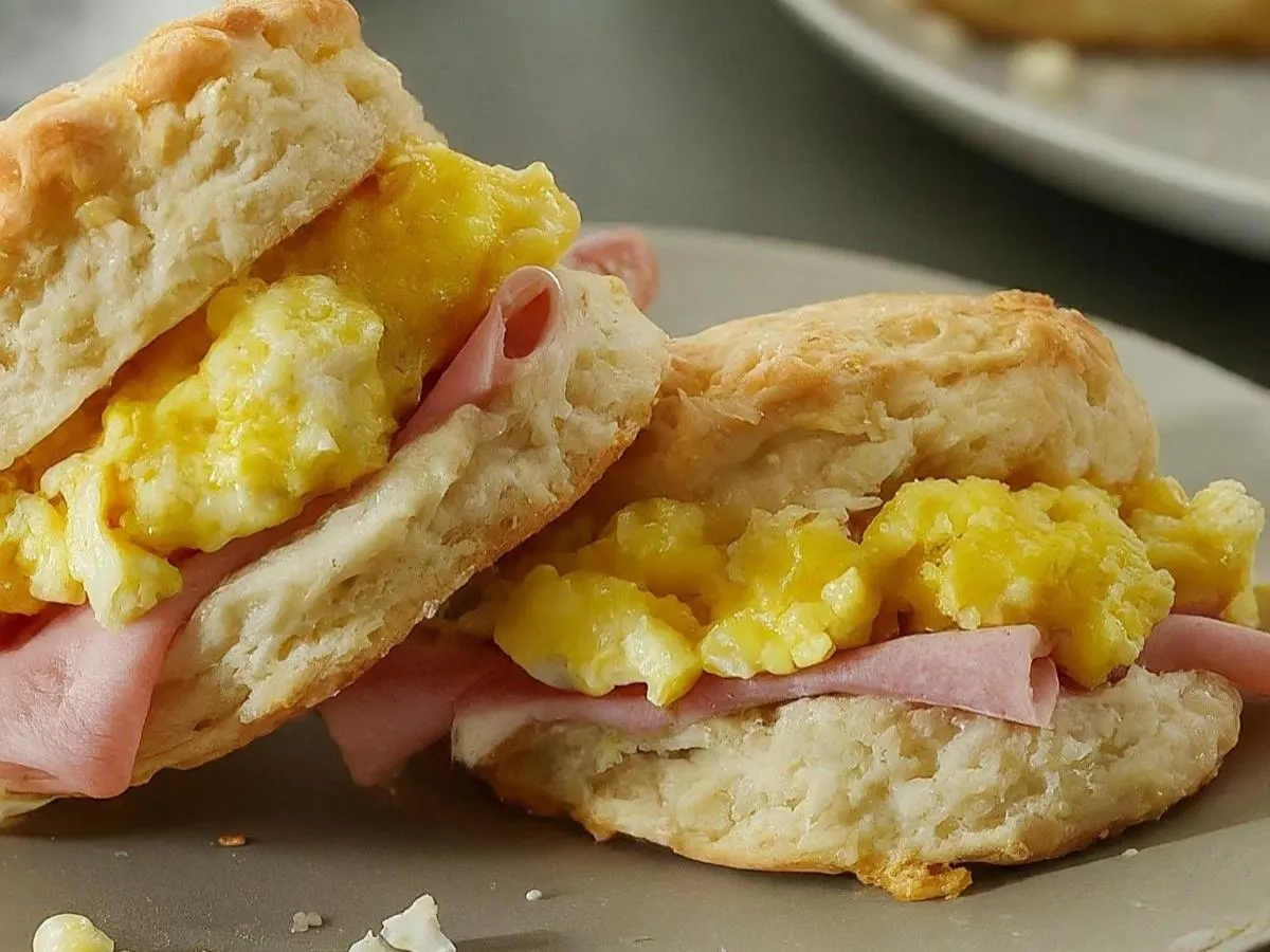 Country Ham and Egg Biscuit