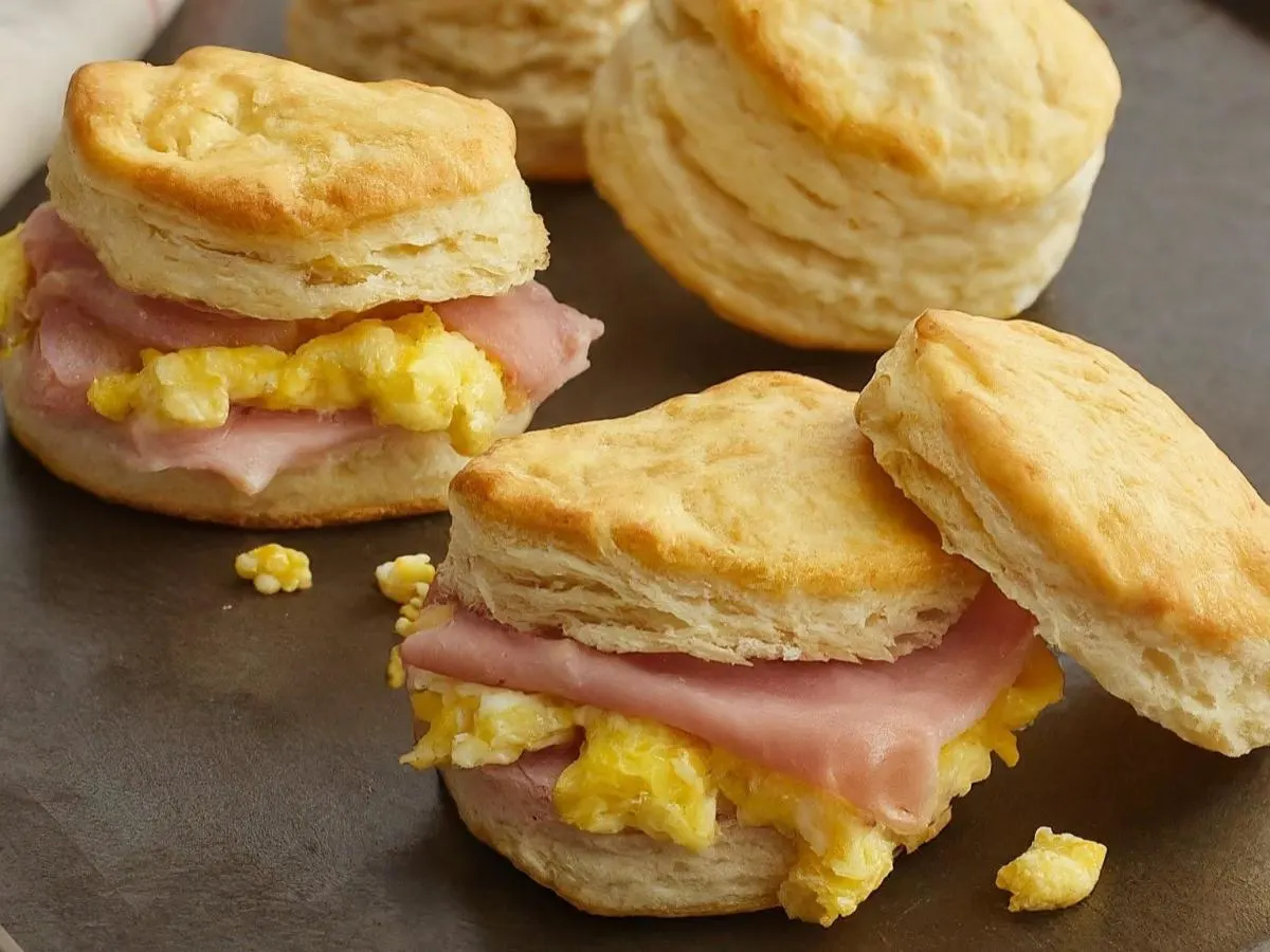 Half Smoke and Egg Biscuit