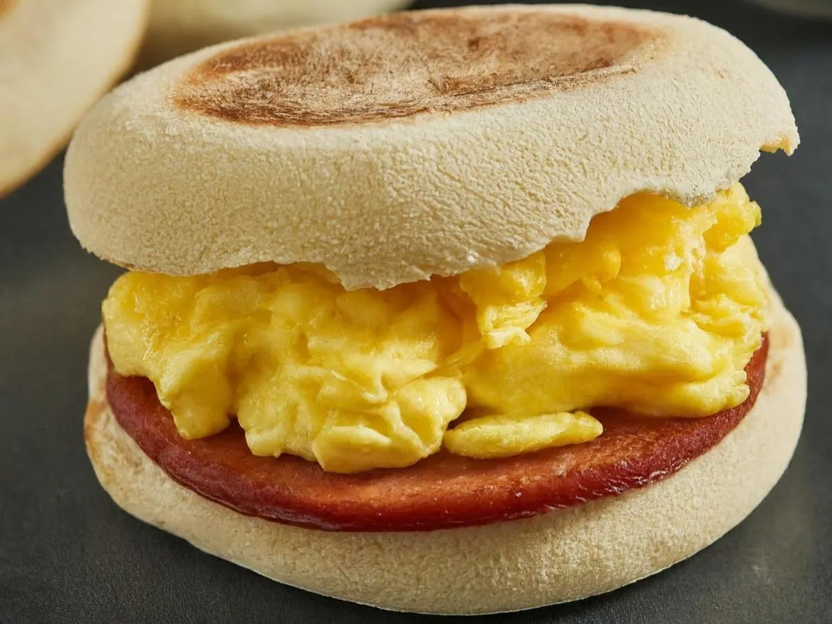 Turkey Sausage and Egg English Muffin