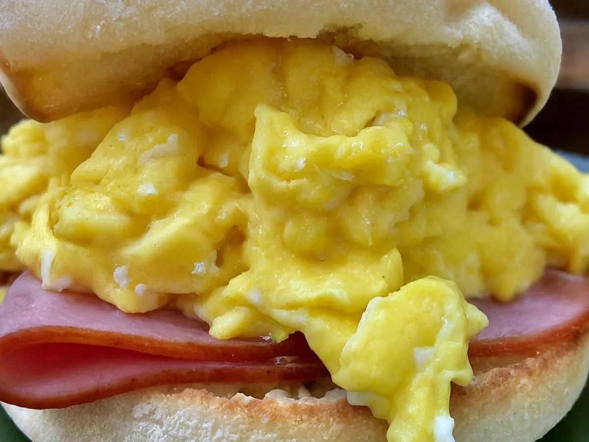 Ham and Egg English Muffin