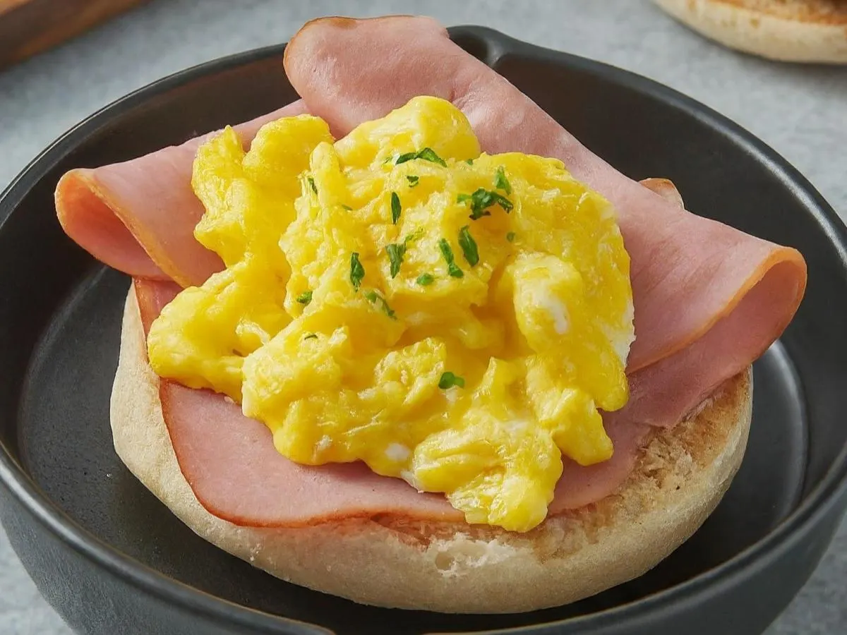Country Ham and Egg English Muffin