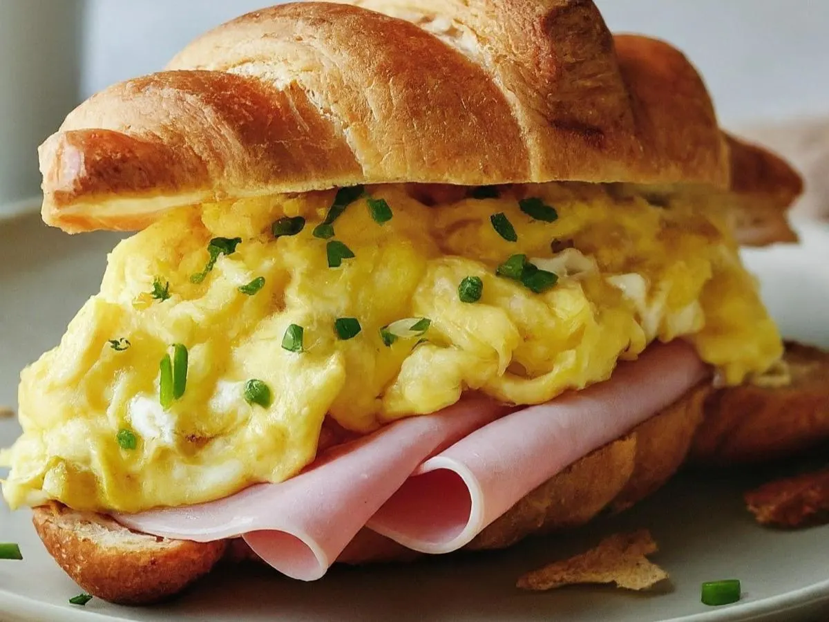 Ham and Egg Croissant