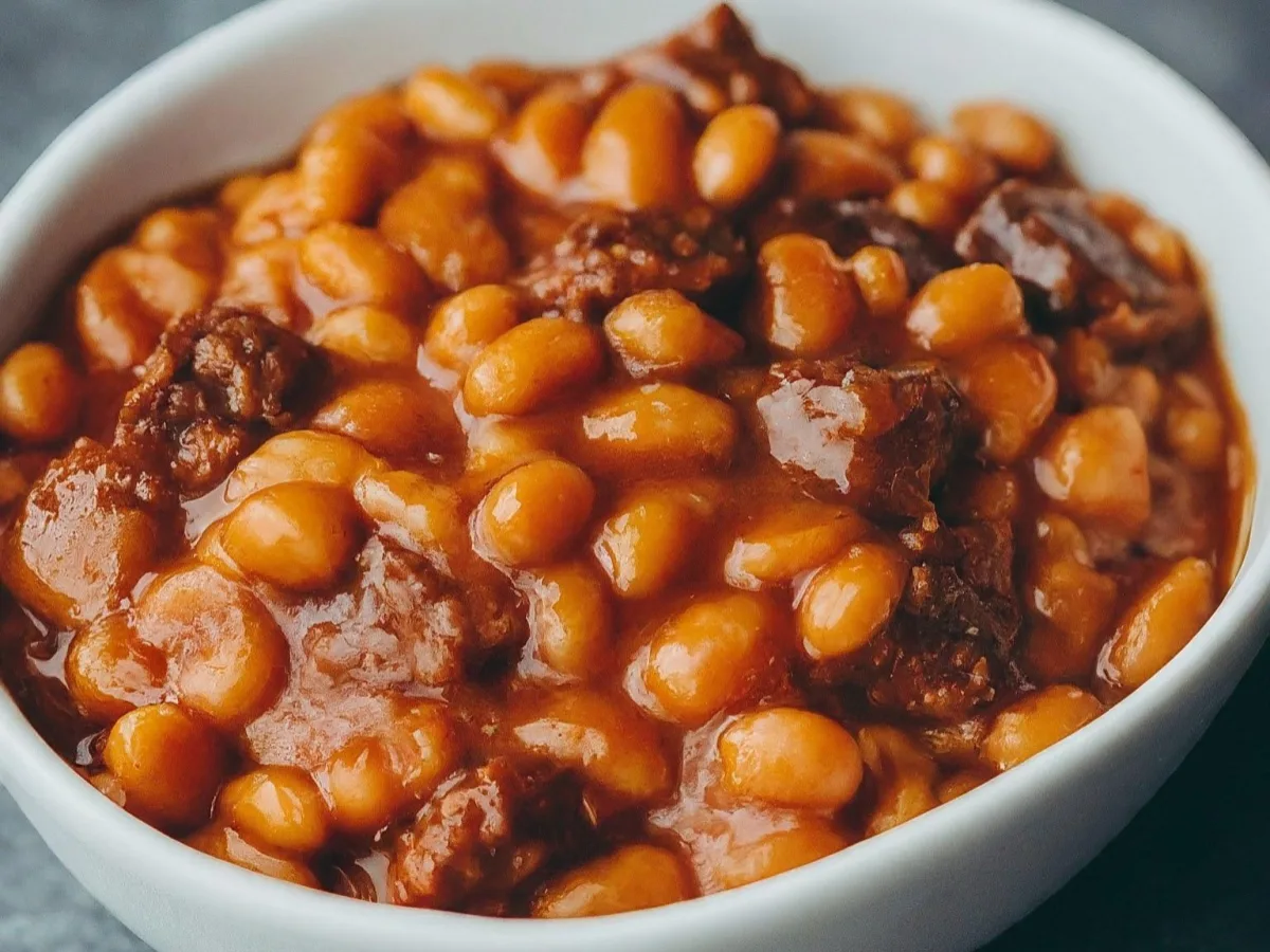Beyond Meat with Baked Beans Beyond Meat with Baked Beans