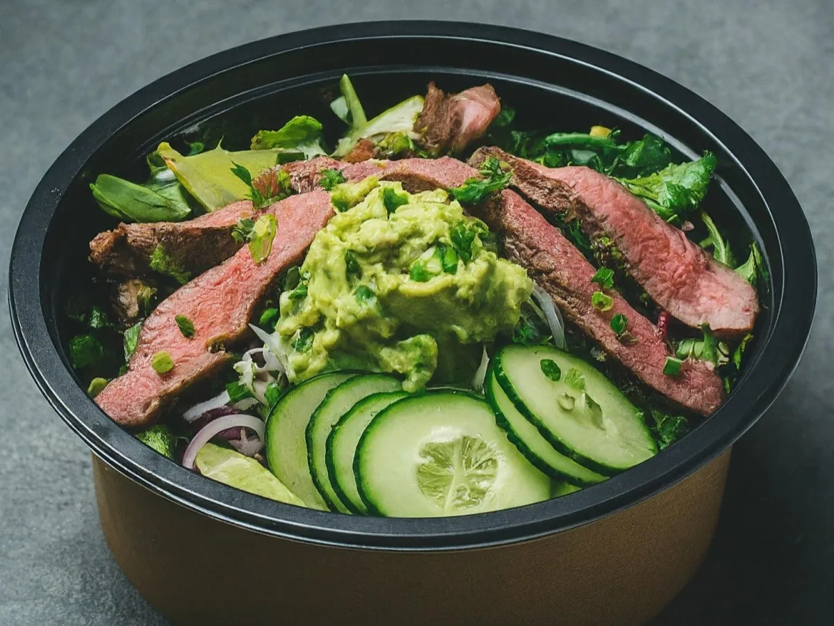 The Green Salad with Lemongrass Steak The Green Salad with Lemongrass Steak