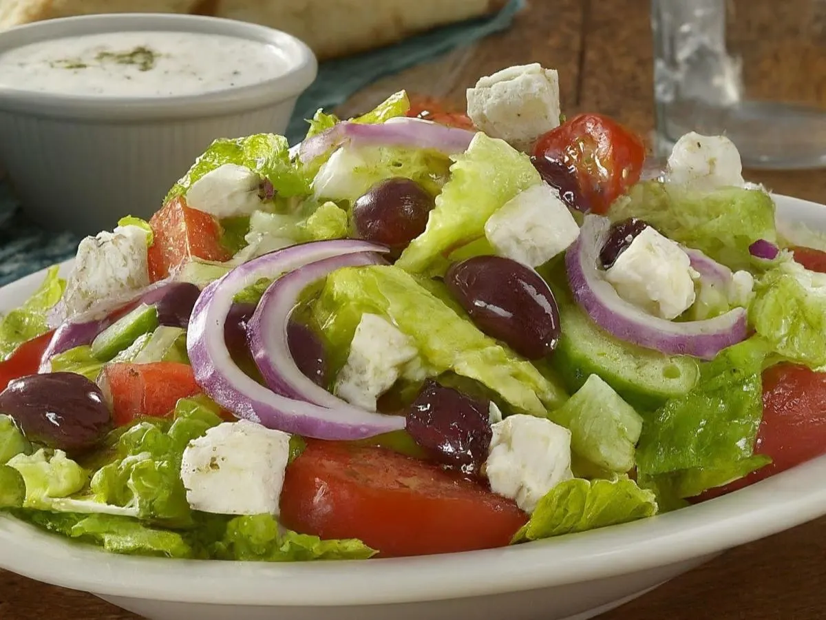 Entree Greek Salad with Greek Dressing Entree Greek Salad with Greek Dressing