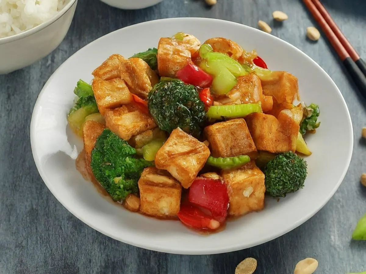 Vegan Kung Pao Tofu & Rice
