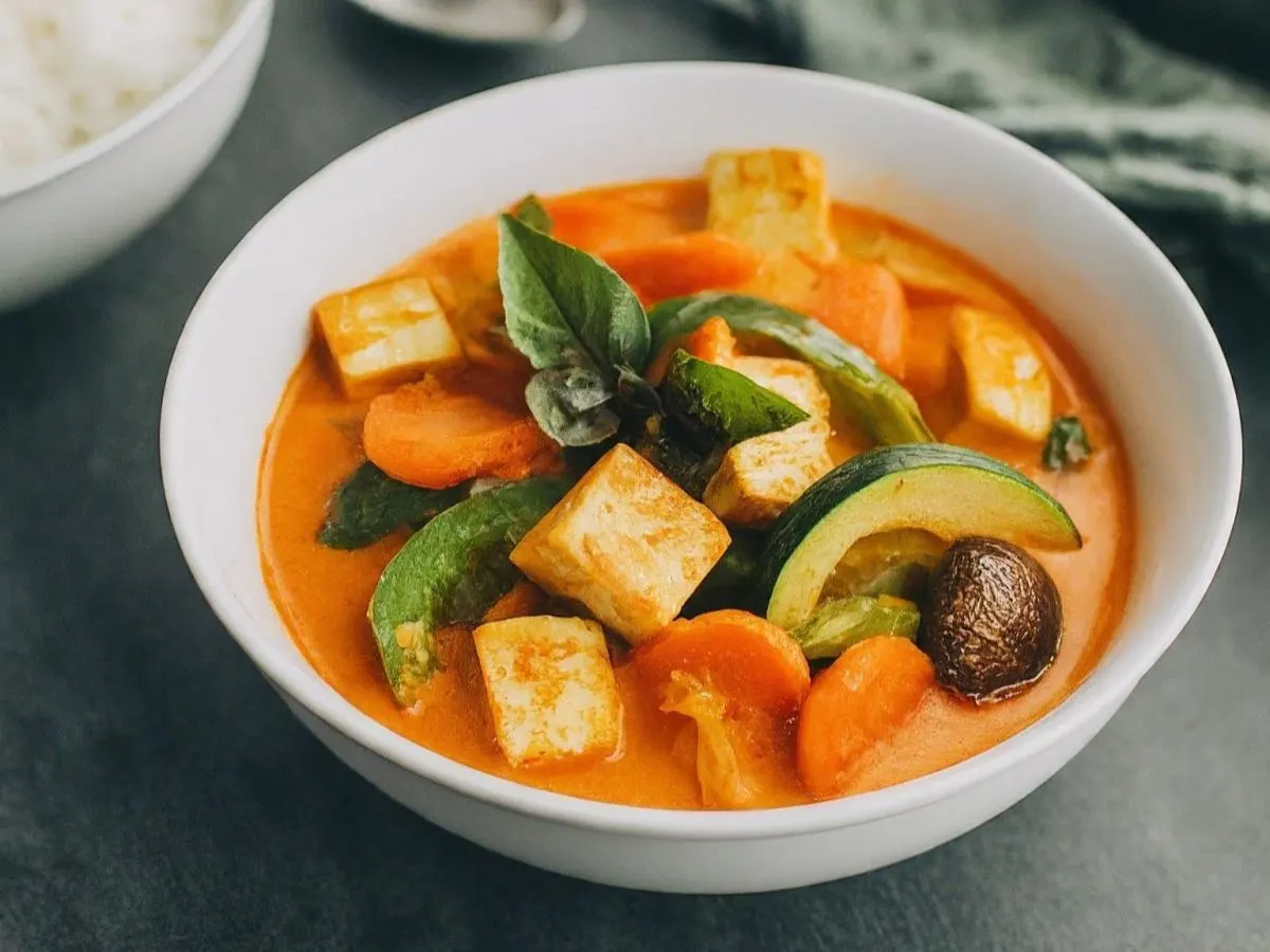 Gluten-Free Red Curry Tofu & Rice