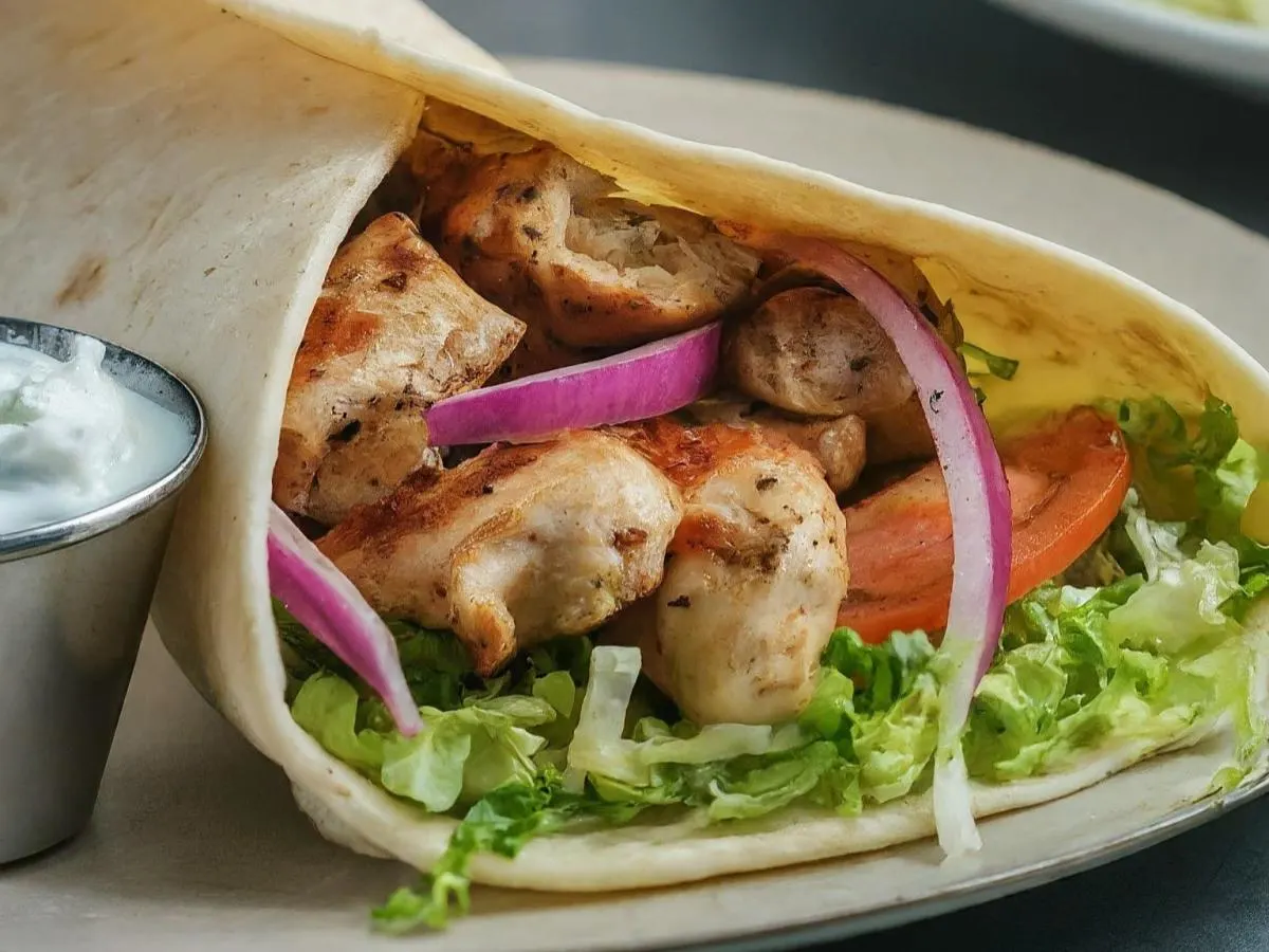 Chicken Souvlaki Wrap Chicken Souvlaki Wrap