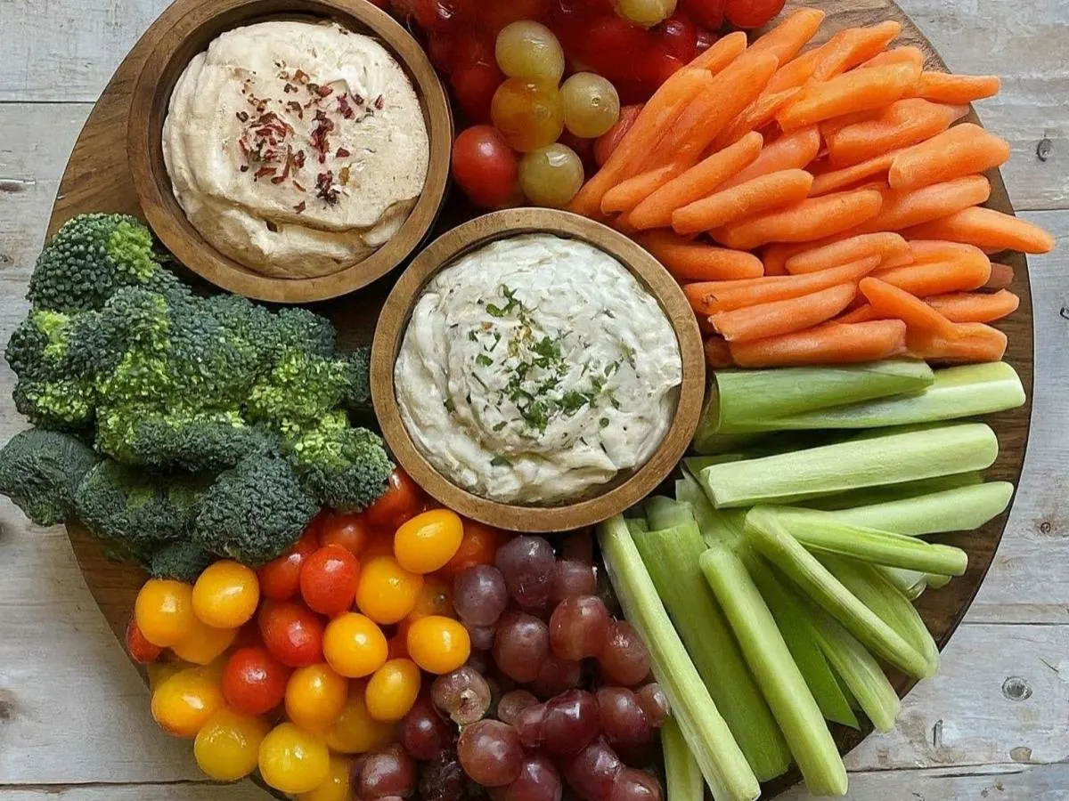 Crudite Platter with Assorted Dips