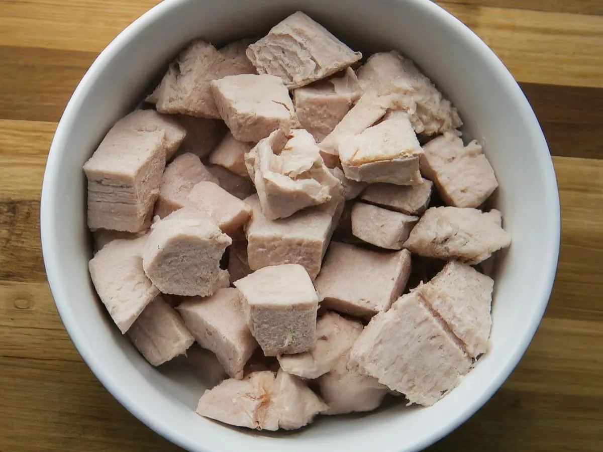 Cubed Turkey