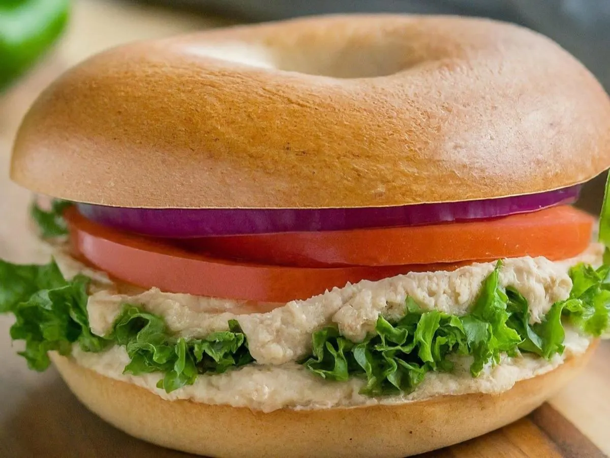 Garden Sandwich on Plain Bagel Garden Sandwich on Plain Bagel