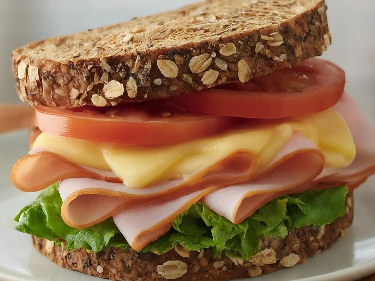 Smoked Ham and Gouda on Multi-Grain Bread Smoked Ham and Gouda on Multi-Grain Bread