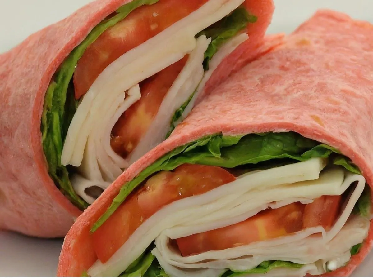 Turkey and Provolone on Tomato Wrap Turkey and Provolone on Tomato Wrap