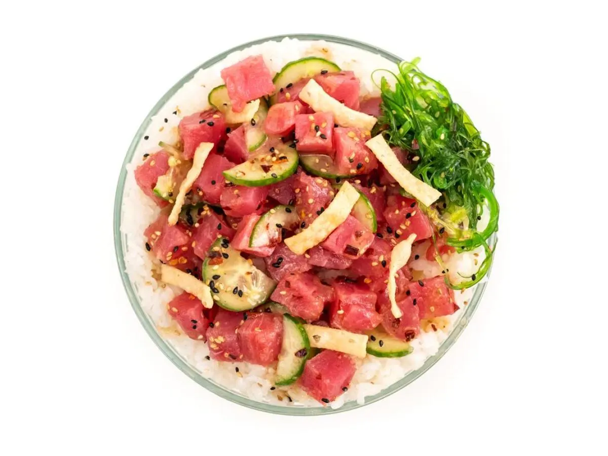 Large Hawaiian Ahi over Salad