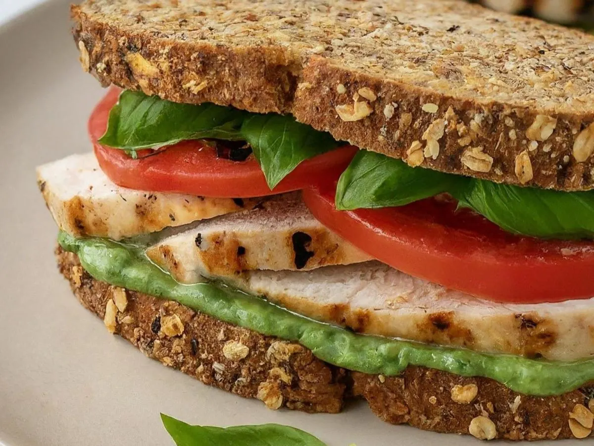Basil Chicken on Multigrain