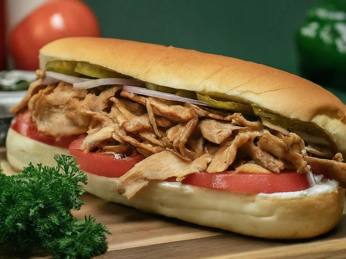 Chicken Doner on Sub Roll