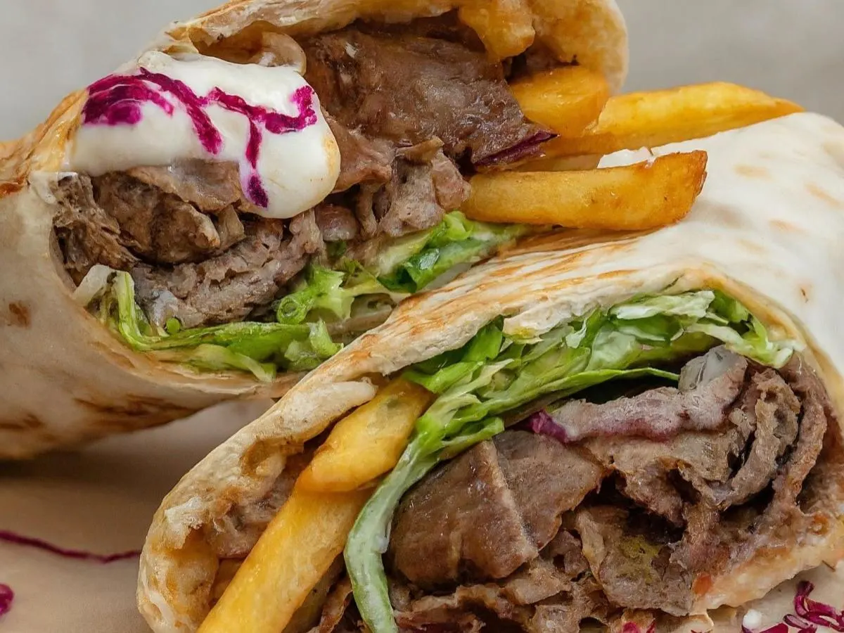 Beef and Lamb Shawarma Box with Spicy Aioli Sauce