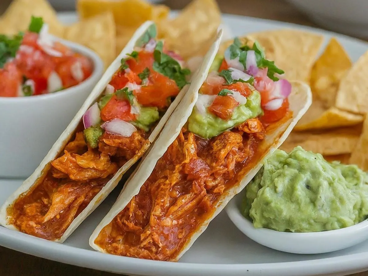 Chicken Tinga Grande Tacos with Chips & Pico Box (DAIRY FREE) Chicken Tinga Grande Tacos with Chips & Pico Box (DAIRY FREE)