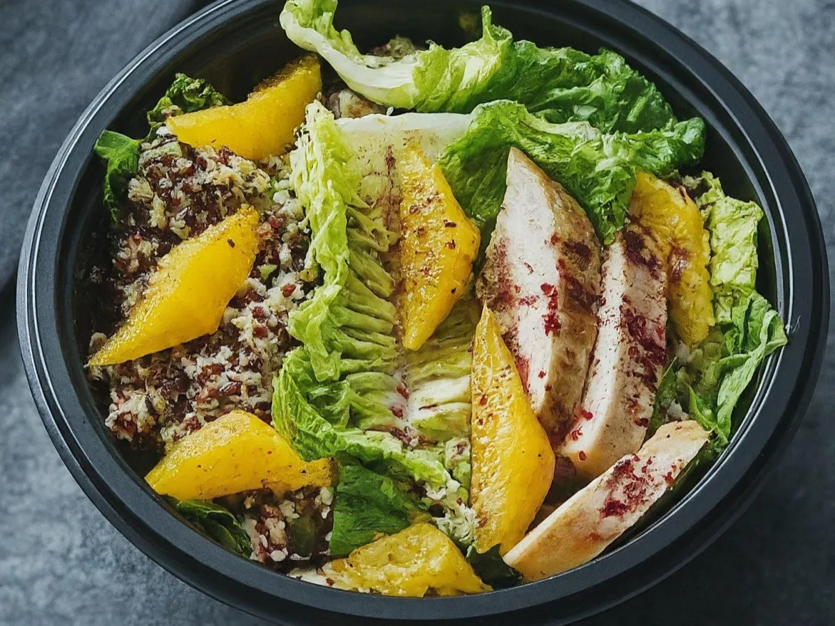 Golden Beet Salad with Chicken Boxed Lunch (Dairy-Free) Golden Beet Salad with Chicken Boxed Lunch (Dairy-Free)