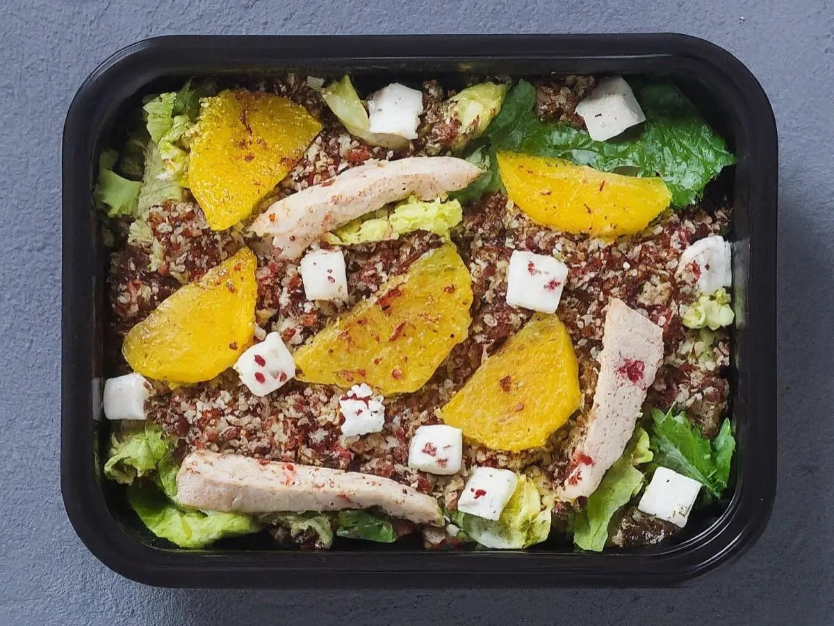 Golden Beet Salad with Chicken Boxed Lunch Golden Beet Salad with Chicken Boxed Lunch