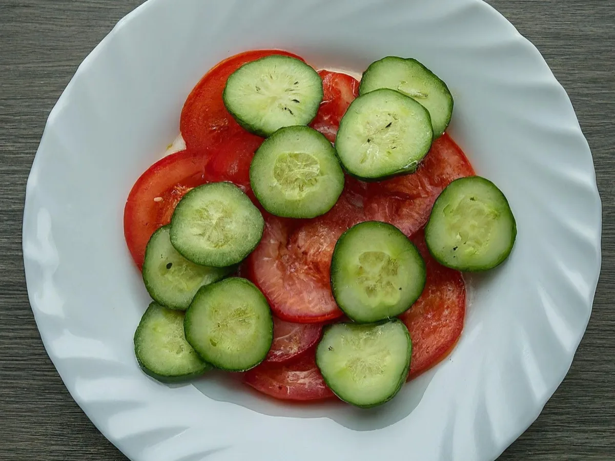 Cucumber and Tomato Cucumber and Tomato