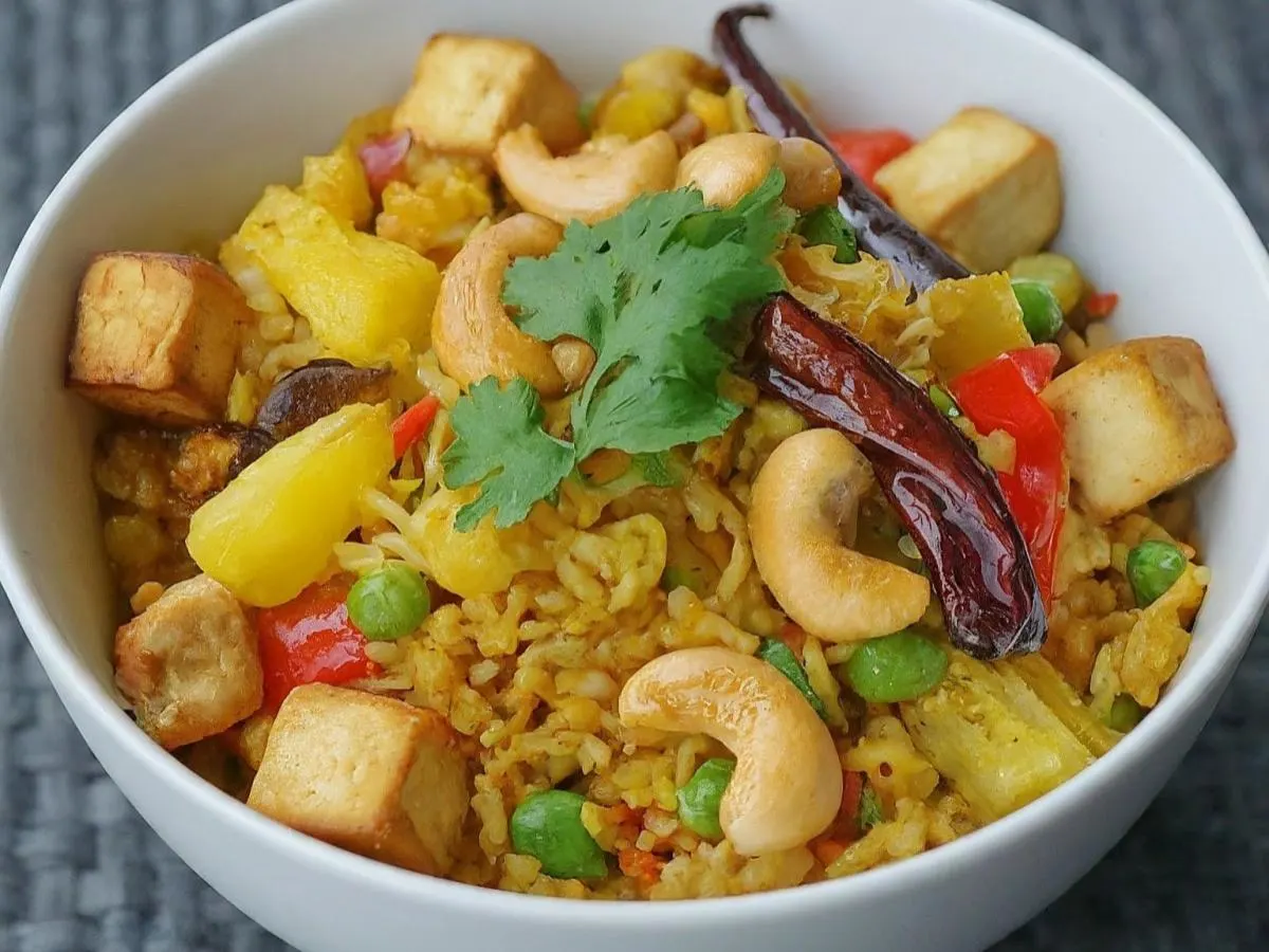 Tofu Pineapple Fried Rice Box Tofu Pineapple Fried Rice Box