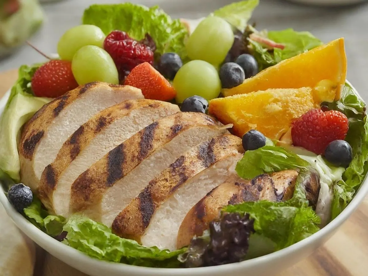 Grilled Chicken Garden Salad | Fruit Cup