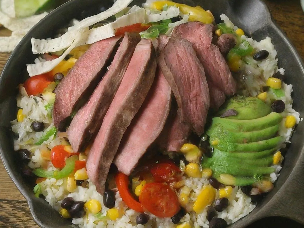 Carne Asada Burrito Bowl | Black Beans Carne Asada Burrito Bowl | Black Beans