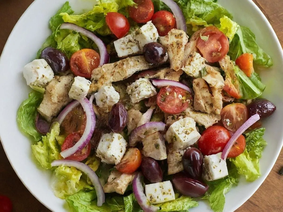 Greek Salad with Chicken Greek Salad with Chicken