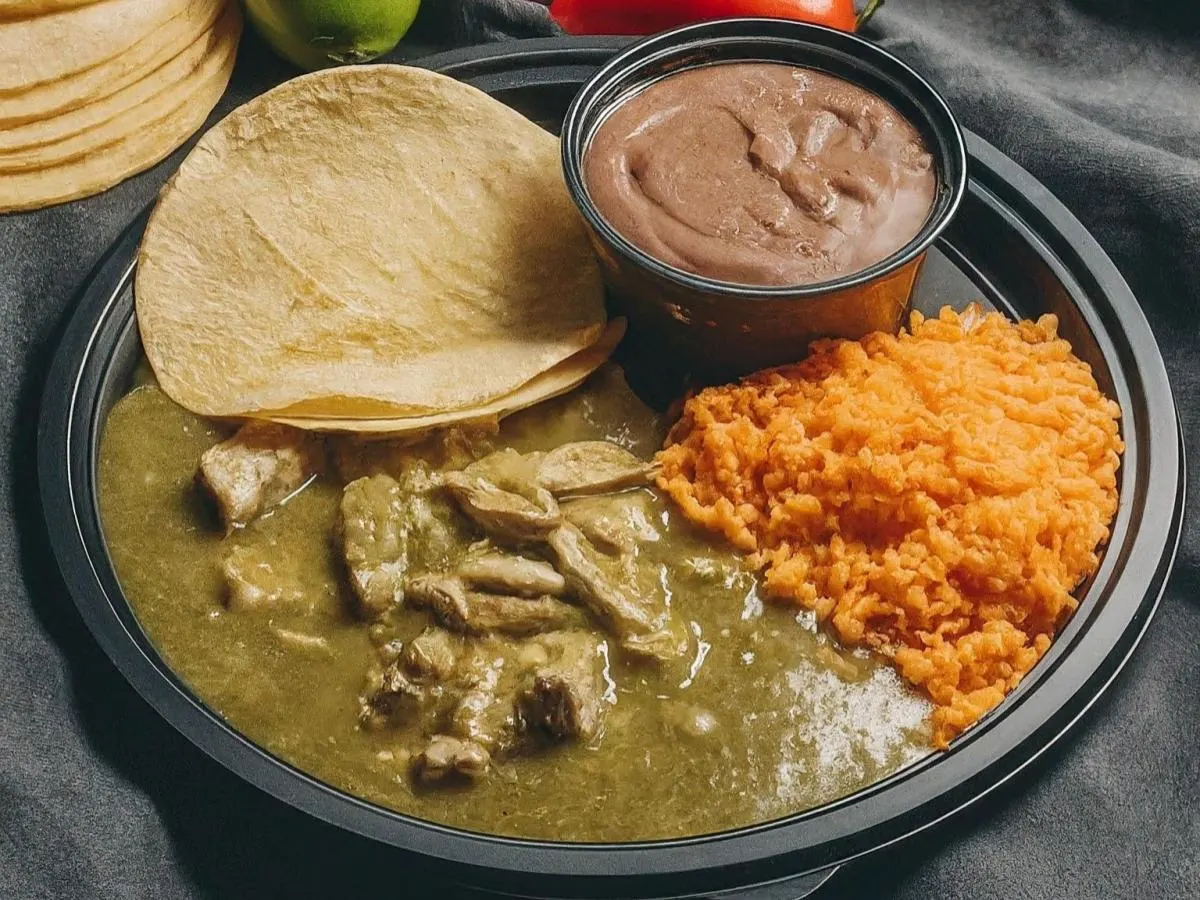 Pork Chile Verde Plate Pork Chile Verde Plate