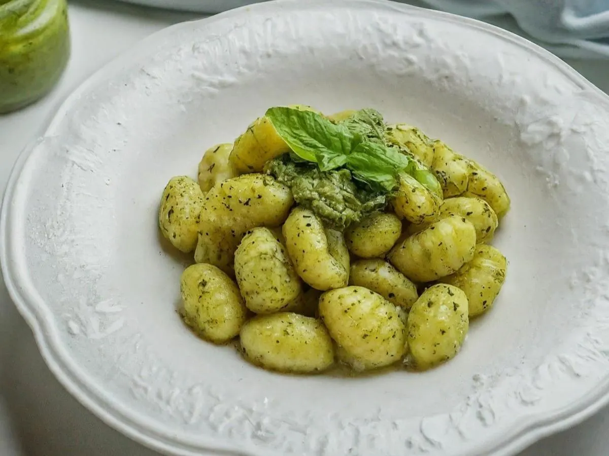 Gnocchi with Pesto Sauce