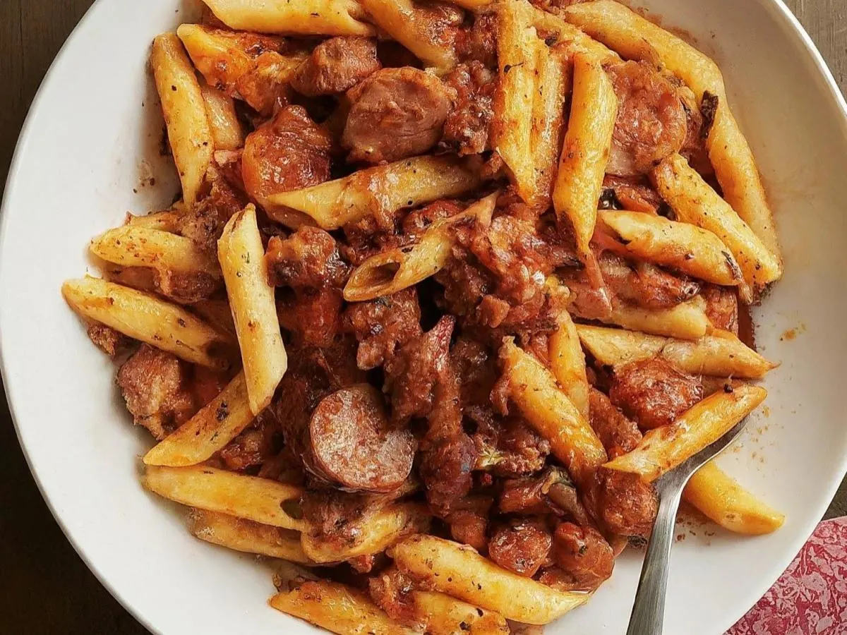 Penne con Salsiccia