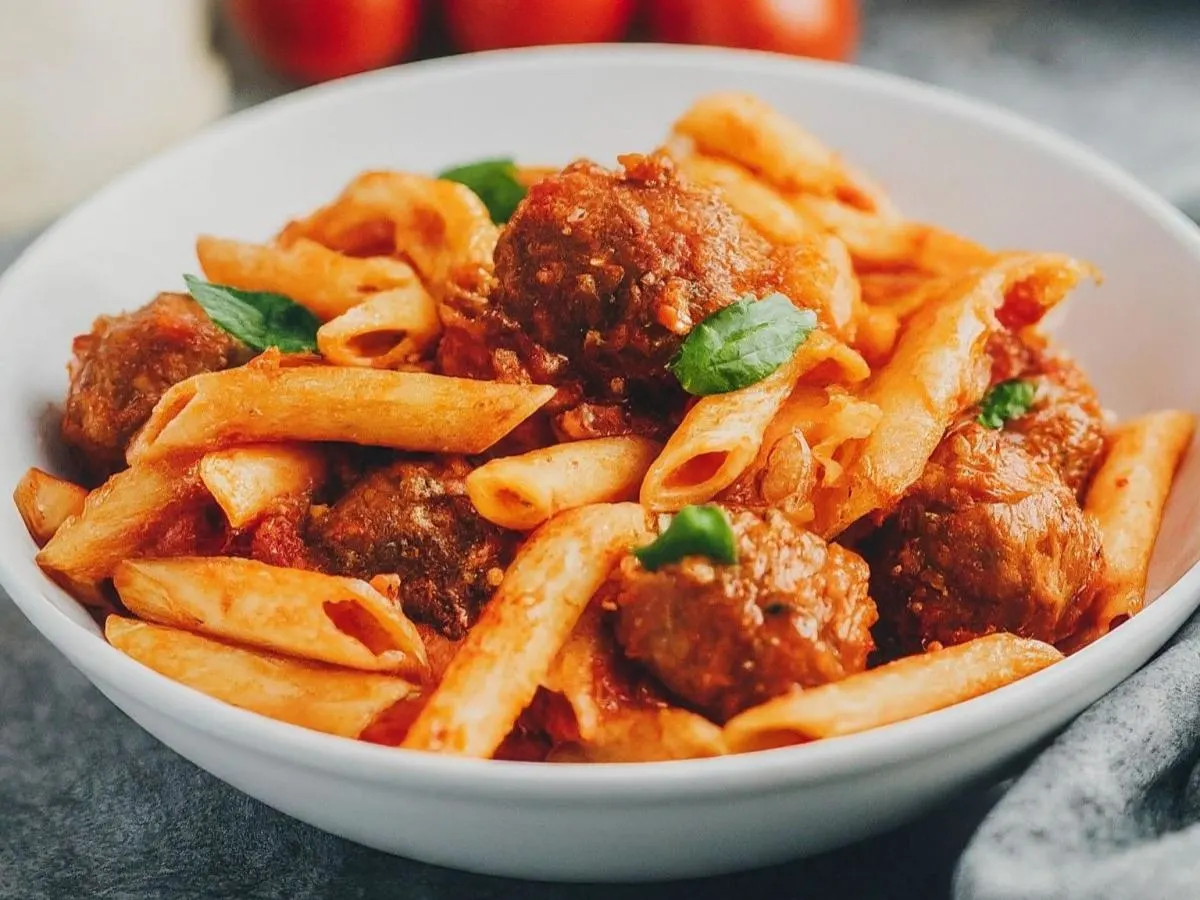 Penne Meatballs