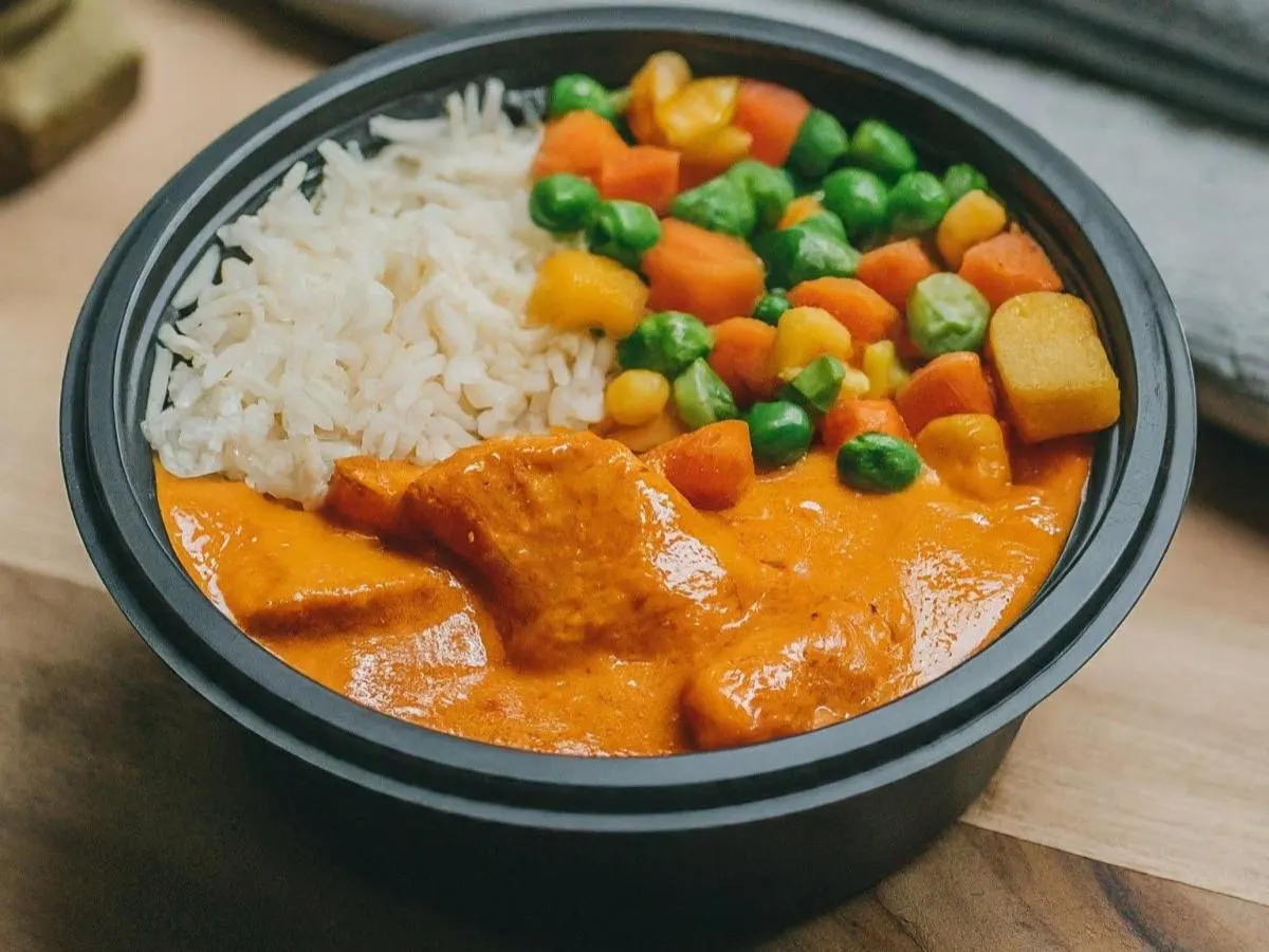 Allergen-free Oven Baked Chicken With Basmati Rice and Mixed Vegetables Allergen-free Oven Baked Chicken With Basmati Rice and Mixed Vegetables