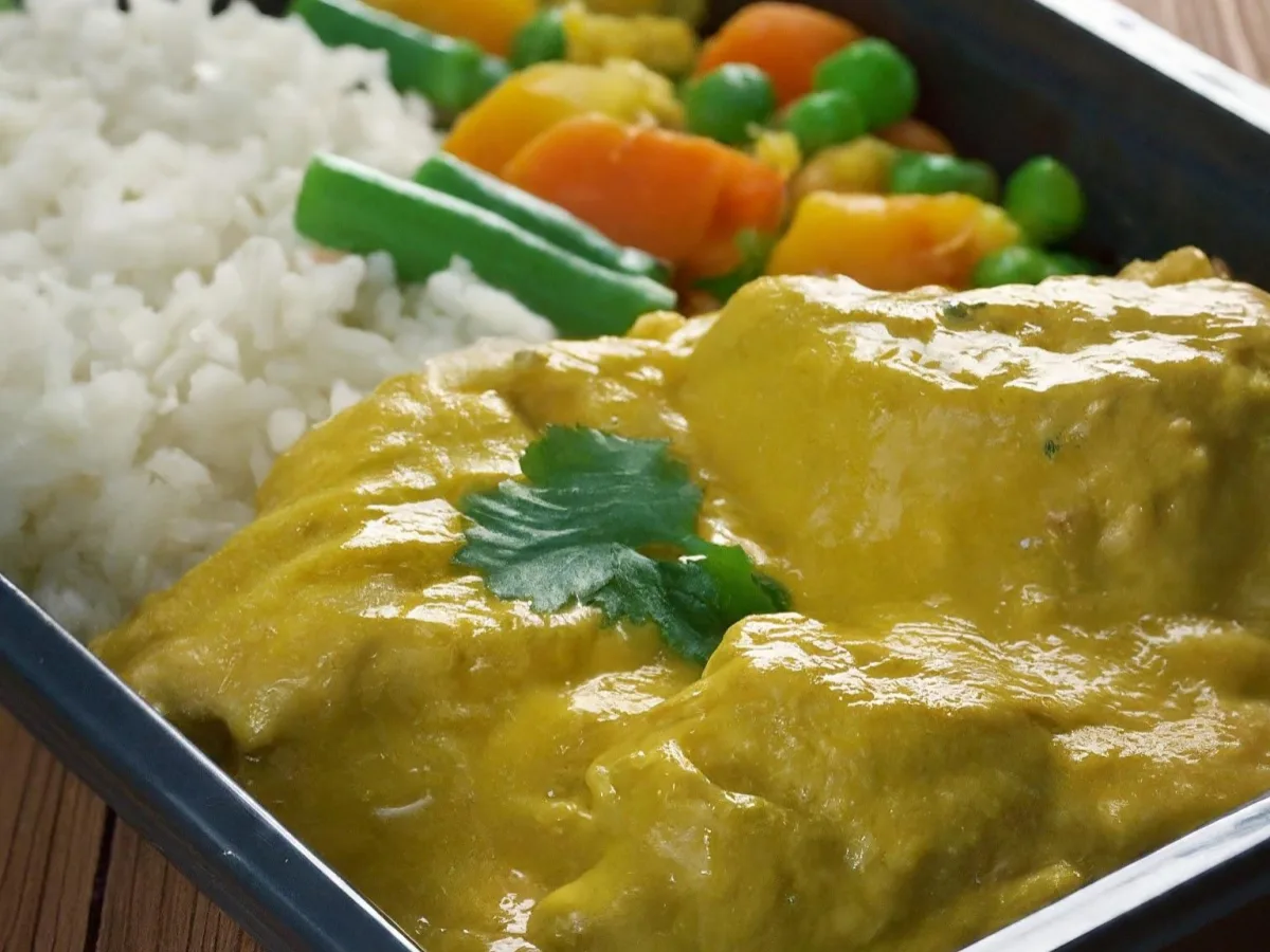 Kadahi Chicken With Basmati Rice and Mixed Vegetables Kadahi Chicken With Basmati Rice and Mixed Vegetables